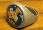 Vintage Silver Pez Dispenser Gumball Machine Adjustable Ring 60 s Collectible