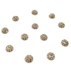 Swarovski Cabochon Pave Flatbacks 6mm Round Diy Jewelry Crystal Golden Shadow