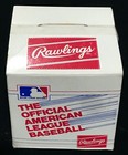Vintage Rawlings American League Al 1985 Bobby Brown Original Baseball Box White