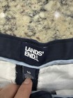 New Condition Lands    End Boys 12 Navy   Khaki Straight Front Uniform Shorts Nwt
