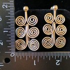 Taxco Articulated Spiral Handmade Post Earrings 12g 925 Sterling Silver 1   x1 
