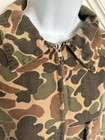 Vtg 70   s Sears Sport Frog Skin Camo Coverall Men   s L 2 Way Zipper Hunting Duck