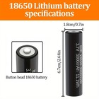 1 8 Pack 3 7 Volt Rechargeable Batteries High Capacity 3000 Mah Free Shipping
