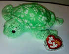 Ty Beanie Baby - Sunrise The Turtle  8 Inch  New Mwmts Plush Stuffed Animal Toy