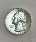 1955-d Washington Silver Quarter Unc  Enn Coins