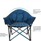Portable Camping Chair Oversize Outdoor Folding Chair Heavy Duty Lawn Chair Blue