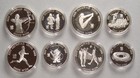 Lot Of 4 Different 1988 South Korea Seoul Olympics 2-coin Sets  1 5 Oz Silver Ea