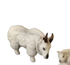 Miniature Bone China Figurines Goat Family Vintage 1960 s Japan Doll House Set 2