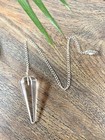 Clear Quartz Pendulum Dowsing Pendulum Reiki Chakra Wicca Metaphysical Tool 