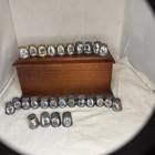 Vintage Lot Of 27 Mj Hummel Thimbles Porcelain And Silver Plated Free Shipping