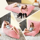 3 In 1 Big Bean Bag Chair For Adults  Large Giant Beanbag Chairs  Convertible   