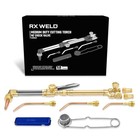 Oxy Acetylene Torch Kit 12 Piece Medium Duty Check Valves Brass Cutting Welding