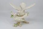 Lenox Wedding Doves Cake Topper Figurine Marriage Love Bird Rose Ivory Gold Gift