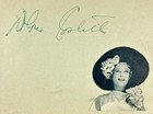 Dolores Costello Signed Autograph 4x6 Album Page The Sea Beast Noah s Ark  1937