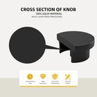 Goldenwarm 24 Pack Black Zinc Alloy Cabinet Knobs 1-5 8  For Kitchen Bathroom