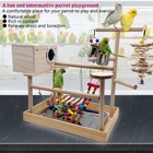 Kathson Parrots Playstand Birds Perch Stand Play Gym Cockatiel Playpen With Chew