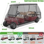 Golf Cart Cover 420d  Universal For Yamaha Ezgo Club Car 6 Passenger  4 2  Black