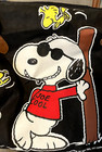 New Peanuts Snoopy Joe Cool - Carry On Travel Black Duffel Bag   Small Pouch Nwt