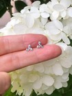 925 Sterling Silver Celtic Triskele Stud Earrings Men Women 6mm Dainty Tiny