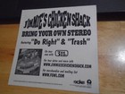 Rare Promo Jimmie s Chicken Shack Sticker Bring Your Own Stereo The Urge 4 20  