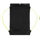 Nike Drawstring Gym Bag Backpack Black Yellow 19 X 14    Nwt