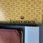 Vintage Baronet Genuine Leather Wallet   Card Holder     With Original Box