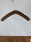 Vintage 17-inch Boomerang Australian-made  Stones Throw Wooden Hand Painted