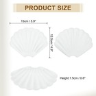 2pcs Small Soap Dish  Shell Shape Bar Soap Dish white 