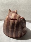 Striped Tabby Cat Piggy Bank Figurine Coin Bank  Eckerds Pharmacy  Euc