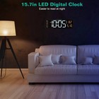 16  Large Digital Wall Clock With Remote  Large Display Led Wall Clock Timer Us