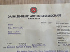 Mercedes-benz Wwii Ww2 Documents     Original Lot Of 2 Wartime Letters W  Stamps