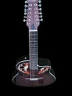 New 12 String Acoustic electric Guitar With Flamed Top-great Playing Guitar