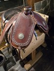 Vintage Cantle Saddle Bags With Sterling Accents Adjustable