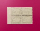 Vintage Aden 15c Block Of 4 Mnh  Ovpt Stamps 1950s