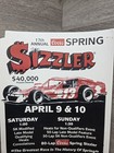1989 Stafford Springs Speedway 17th Coors Spring Sizzler Modified Poster 