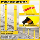 2 Pcs Bollard Covers Flat Top Post Sleeves For Parking  5  X 52 