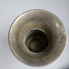 Brass Vase With Etched Floral Design 6  Tall Made In India Vintage