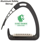 Premium Quick Release Safety Horse Riding Stirrups Aluminum Stirrups 4 75  Black