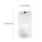 2 Aa To D Size Battery Holder Conversion Adapter Switcher Converter Case