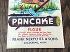 Vtg  Paul Bunyan Pancake Flour-nerychel   Sons Chesaning Michigan 5 Lb Sack Bag