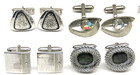 Cufflinks Mixed Brands Lot 15 Silver Pieces Mens Fashion Vtg Wedding Formal Wear
