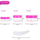 100pcs 5 Gram Sample Containers 5ml Empty Jars With Lids Small Cosmetic Containe