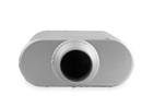 Flowmonster 42541-fm 2-chamber Muffler Aggressive 2 5  Offset In Center Out