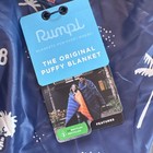 Rumpl Original Puffy Blanket X Taylor Stitch Personal Size Navy Aloha 52   x75   