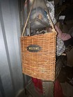 Rustic Handmade Flat Hanging Willow Basket   Door  Basket   Floral Welcome Baske