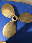 Vintage Brass Boat Propeller Prop Nautical Marine 16      x 2 1 2    Heavy