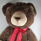 Fao Schwarz Teddy Bear Brown Plush Soft Stuffed Toy Red Ribbon 36  With Tags