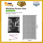 Ouskr Window Screen Mesh 48x118 Inch Fiberglass Screen Roll Black