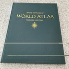 1944 Rand Mcnally World Atlas Premier Edition Wwii Era Large Map Book Hc