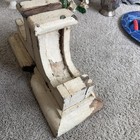 Antique 1890s Pair Wood Corbels  Victorian Architectural Shelf Brackets